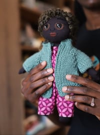 Image 2 of Hand made doll: Amani(Peace in Swahili)