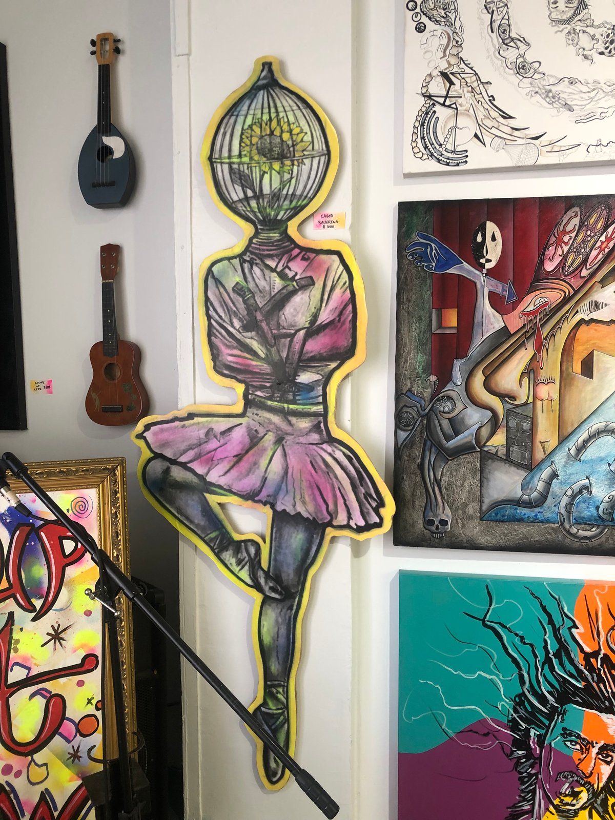 Caged Ballerina Cut out 