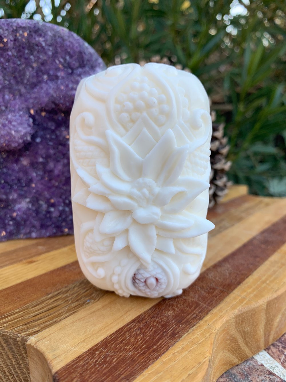 Image of Lotus Cocoa Butter Cinnamon Aura Cleanse Soap Bar