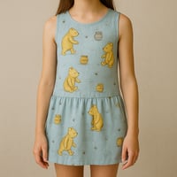 Image 1 of Girls sleeveless drop waist dress 