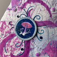 Image 2 of Connections Dye Painted Carry Case with Original Handpainted Mushrooms