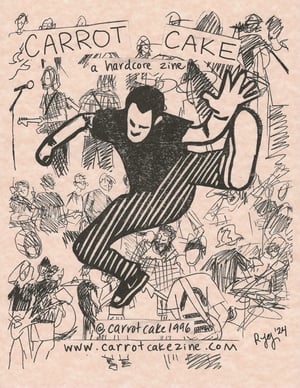 Carrot Cake Zine promo riso print