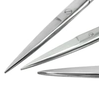 Image 4 of 12.5Cm/14Cm/16Cm/18Cm Dental Stainless Steel Surgical Scissors Forceps Straight Curved Medical Tools