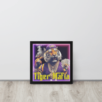 Image 2 of Tiger Mafia (Dapper Don) Framed canvas 12”x 12”
