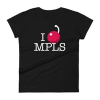 I [CHERRY] MPLS Fem Fit T-shirt (Black)