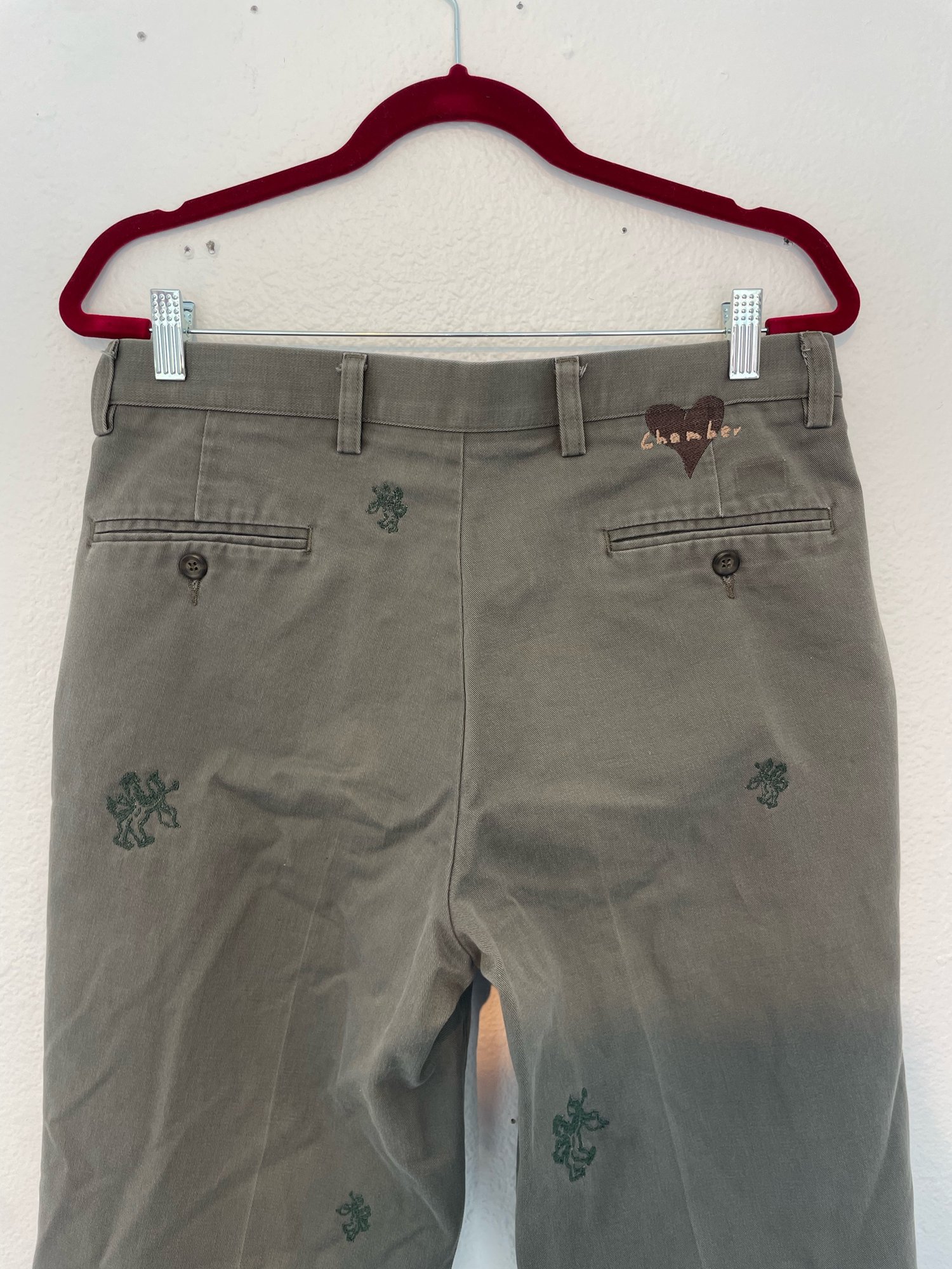 Image of Cupid trousers / washed olive 1/1