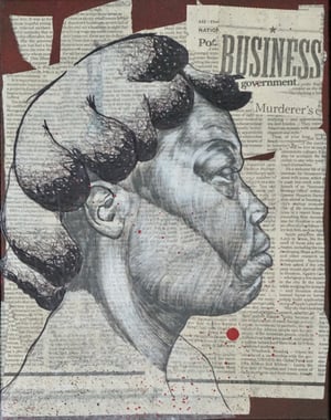Business Murderers Original Artwork 11x14" Framed