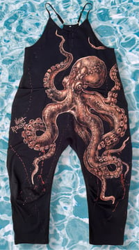 Image 1 of “OCTOPUSS” BLEACH PAINTED BAGGY JUMPER SIZE MEDIUM