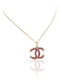 Dark Pink Chanel Necklace