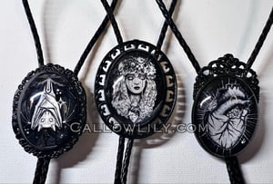 Image of Blackwork Bolo tie/necklace 