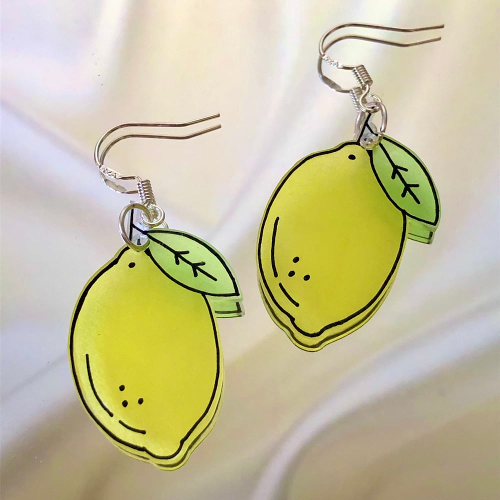 Image of lemon earrings