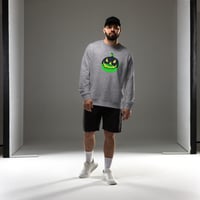 Image 1 of Sweatshirt (Adult M/F) - Jack O Lantern Vintage Green-Black