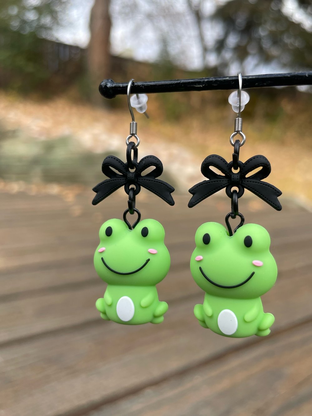 Image of Cutie Frog Earrings 