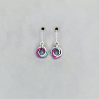 Image 5 of Pride Flag Moebius Earrings