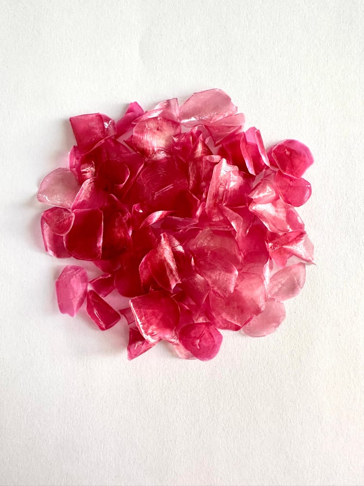 Image of Dyed fish scales - Mixed Rose Pink