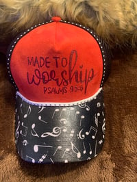 Made to Worship Hand-Burned and Fabric Trucker Hat