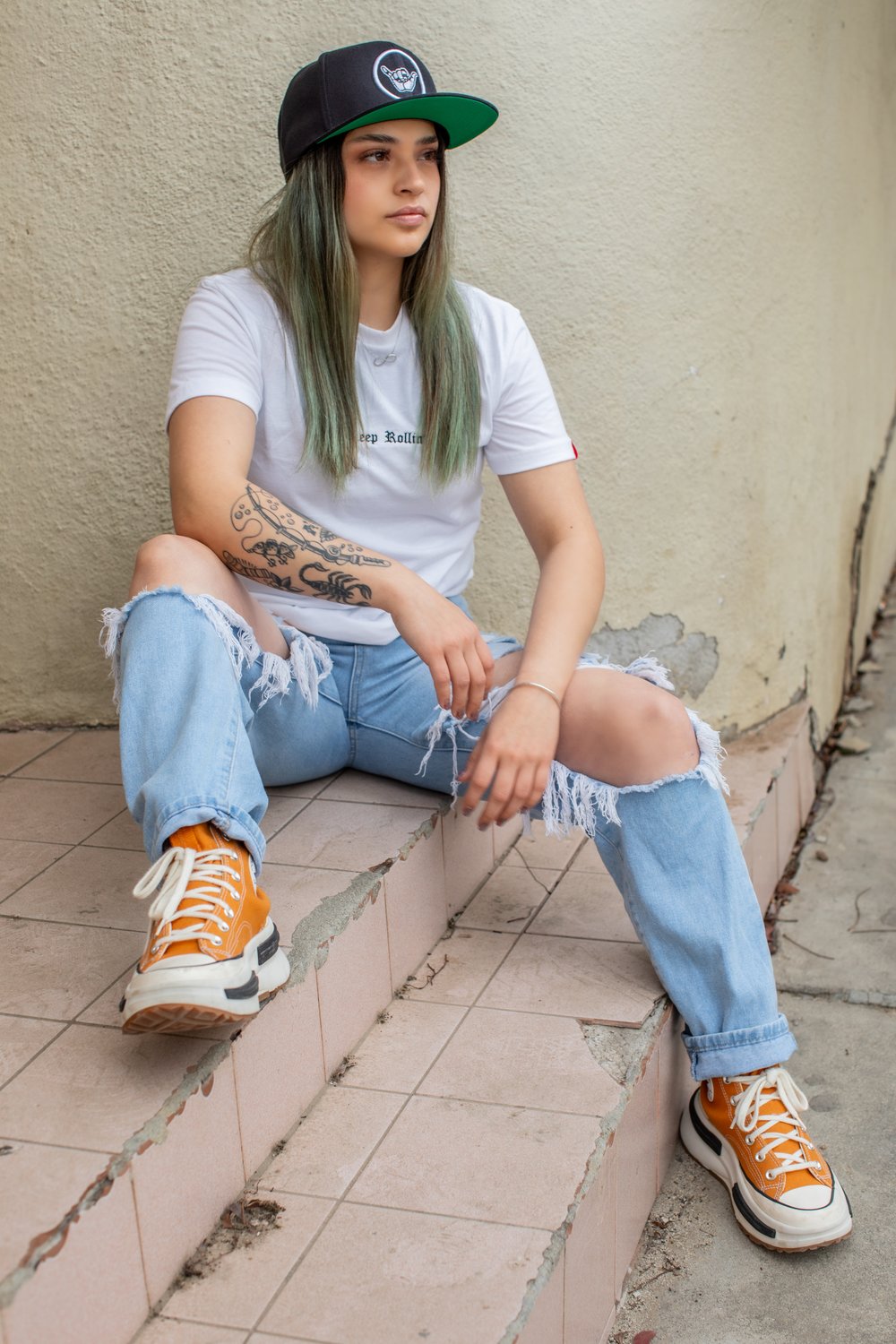Image of Keep rollin’  [white]