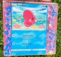 Image 1 of Luvdisc Pokémon Card Resin Coaster