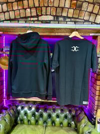 Image 2 of EXCHOODV1.0 (330 GSM)  hoody -black - without back Embroidery X