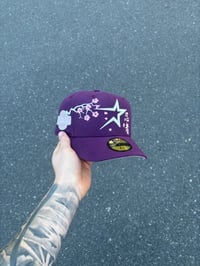 Image 1 of PINK BRIM DEEP VIOLET HOUSTON ASTROS CUSTOM FITTED CAP