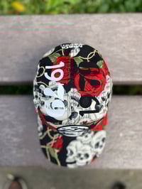 Image 3 of “FLOWERS BEFORE DEATH” SnapBack by MistaSeven Black/Red