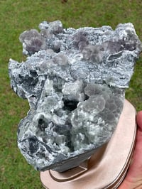 Image 12 of Green and Purple Fluorite with Calcite specimen #445