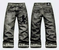 Image 1 of On-A-Mission™️ Officially branded jeans