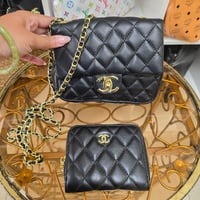 Small Black Quilted Crossbody