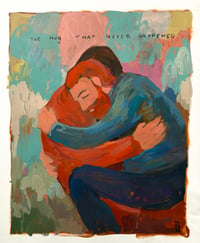 The Hug That Never Happened  - 24x30" Acrylic on canvas