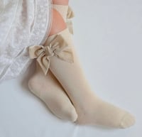 Image 1 of Cóndor velvet bow socks 