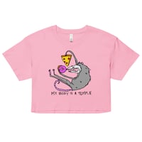 Image 5 of body is a temple Women’s crop top 