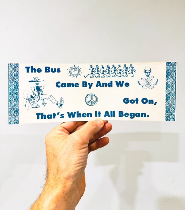 1985 The Bus Came By 12” Sticker 