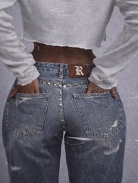 Image 4 of R Star studded denim