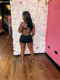 Image 3 of black halter romper 