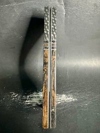 Image 4 of Crosscut Carbon Fiber & Mammoth Tusk Segmented Knife Scales