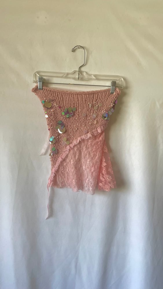 Pink Champagne Tie Top