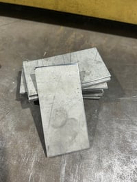 .09" thick Titanium TEST BLANKS 2"x4"