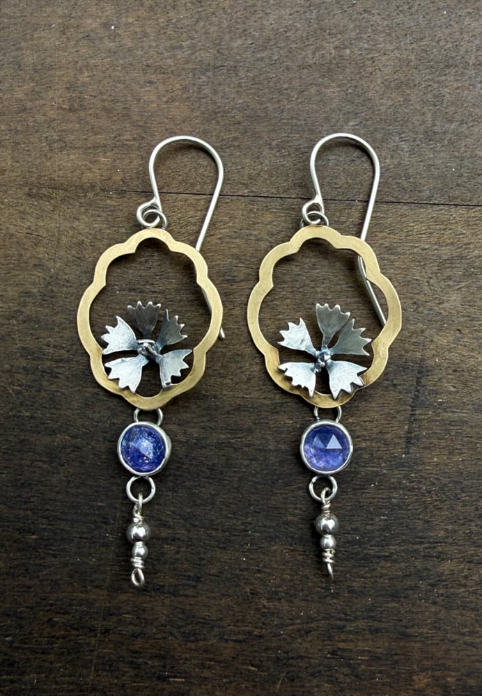Image of Cornflower Bloom Earrings