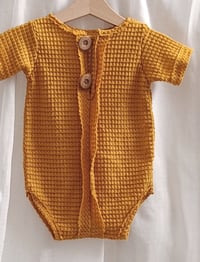 Image 2 of Boys bodysuit Patrick - honey | photo props | 12-18 months