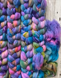 Image 1 of Graffiti (watercolor version), on Super Soft: 80% SW fine Merino, 20% Cashmere