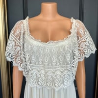 Image 2 of vintage pleated lace dress