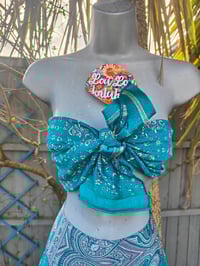 Image 5 of  Milan Hareems/ Bloomer/ Balloon  trousers with matching head scarf -turquoise upto 14 uk