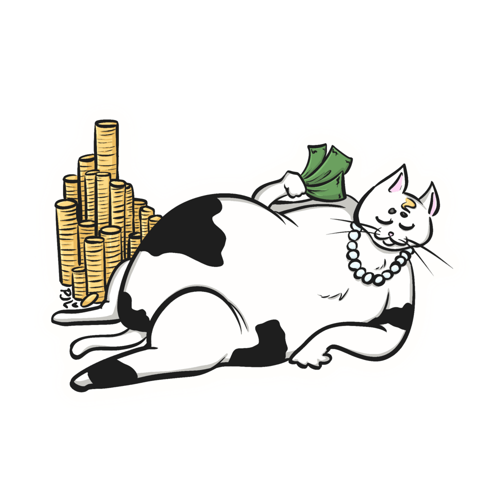 Cat Stickers  kitchenfloorcomics