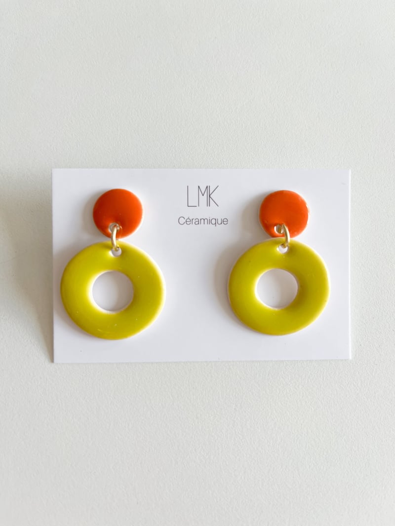 Paire De Boucles D'oreilles - Modèle 108-44/A0-6 - Bijoux D'occasion