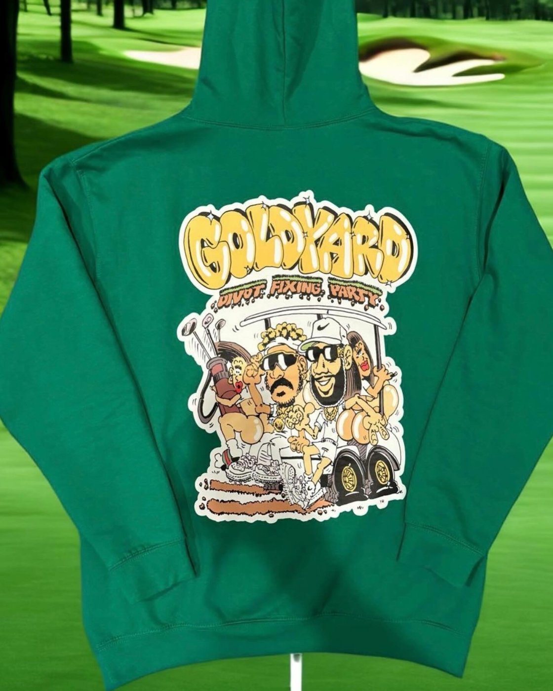 Image of Goldyard X FRKO Divot Fixing Party 3M  Green Hood