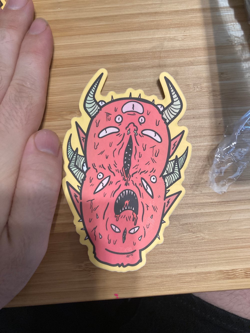 Image of Double satan Sticker