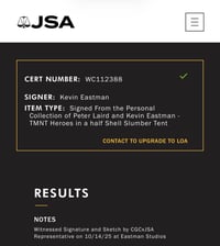 Image 7 of 1985 TMNT Slumper Tent Autographed Kevin Eastman JSA COA 