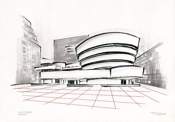 Image of Guggenheim New York. Wright. 