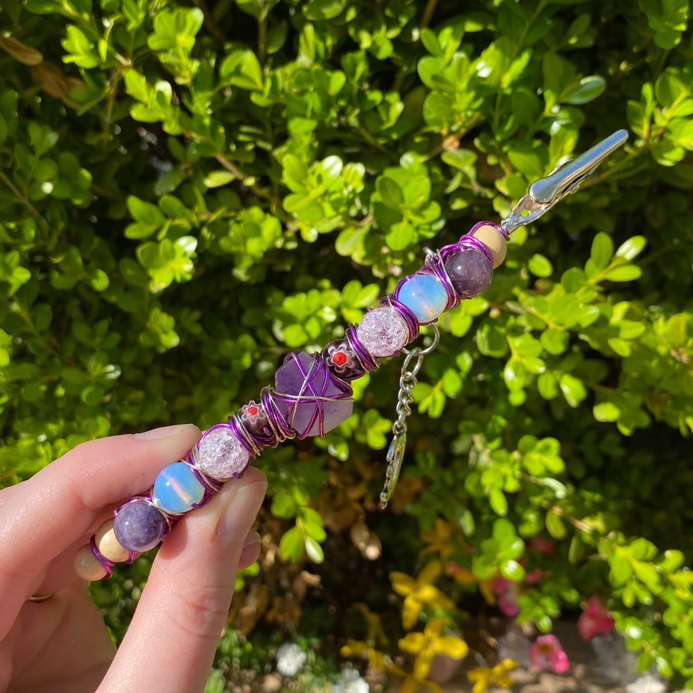 Image of purple fields roach clip 