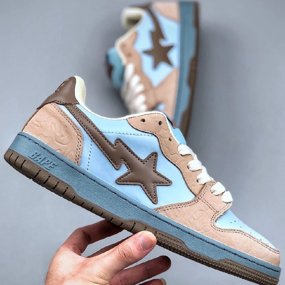 Image of Bape Sk8 Sta Low Beige